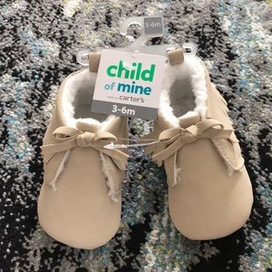 Child of mine by Carters baby moccasins 3-6 months
